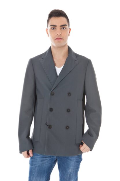 Calvin Klein - Elegant Gray Polyamide Sport Jacket