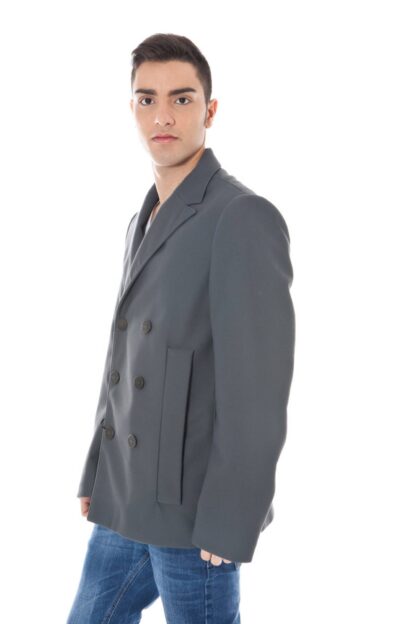 Calvin Klein - Elegant Gray Polyamide Sport Jacket