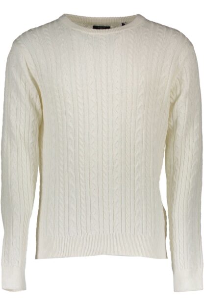 Gant - Elegant White Cotton Crewneck Sweater