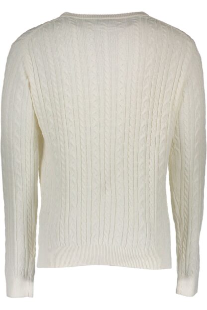 Gant - Elegant White Cotton Crewneck Sweater