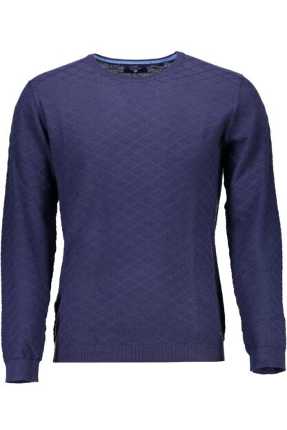 Gant - Chic Blue Round Neck Cotton Sweater