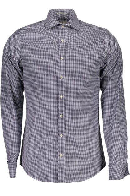 Gant - Elegant Blue Italian Collar Shirt with Long Sleeves