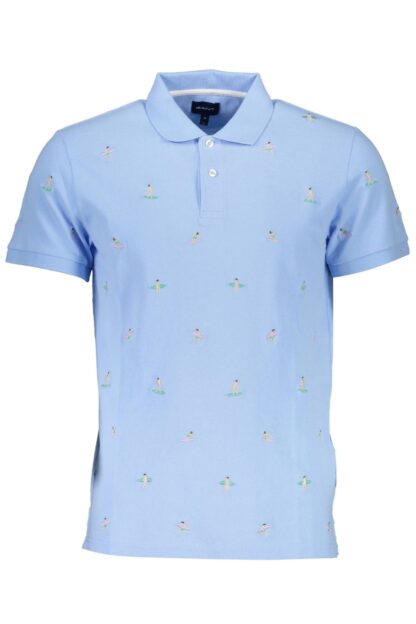 Gant - Elegant Light Blue Cotton Polo Shirt