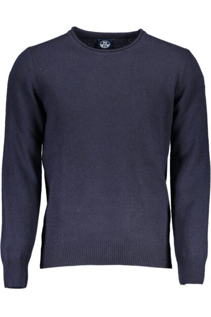 North Sails - Chic Blue Wool Sweater with Round Neck