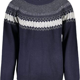 North Sails - Chic Blue Wool Sweater with Round Neck