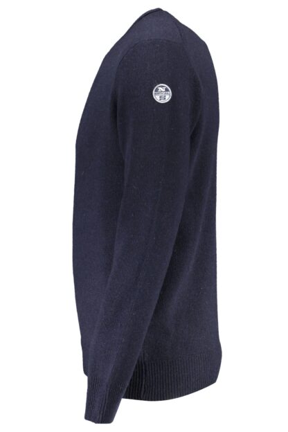 North Sails - Chic Blue Wool Sweater with Round Neck