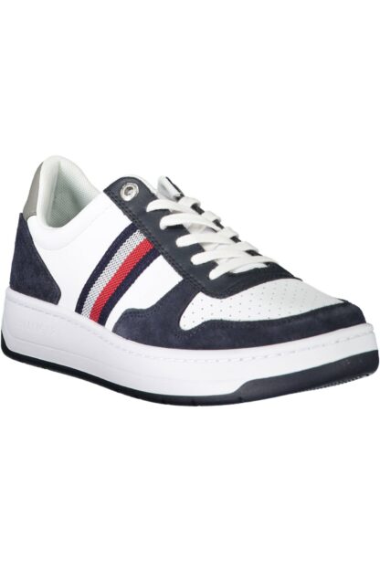 Tommy Hilfiger - Chic White Laced Sports Sneakers