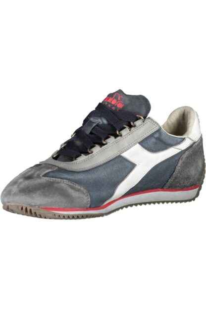 Diadora - Chic Blue Lace-Up Sneakers With Contrast Detail