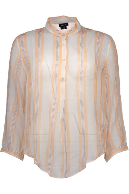 Gant - Multicolor Silk Long Sleeve Shirt with Korean Collar