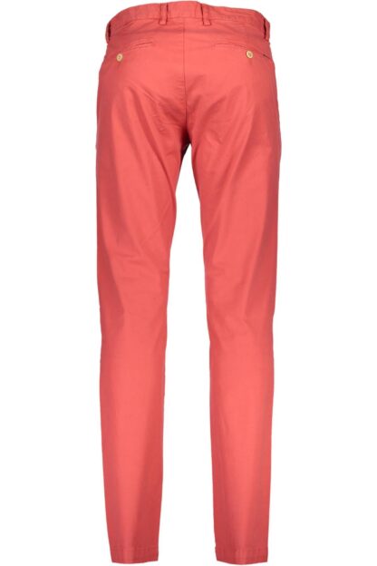 Gant - Chic Red Cotton Trousers with Classic Logo Detail