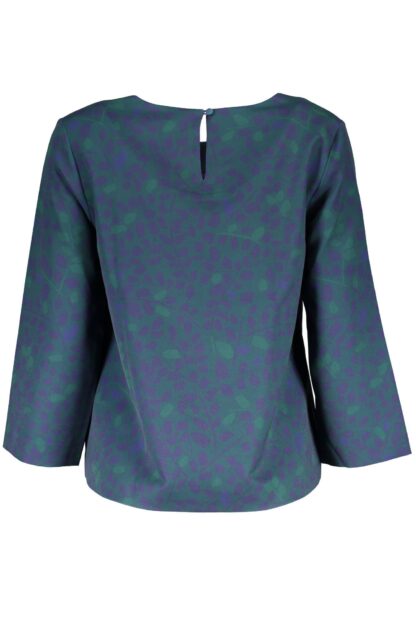 Gant - Elegant Green Leaf Fantasy Sweater with 3/4 Sleeves