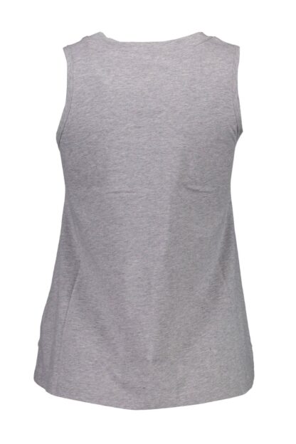 Guess Jeans - Elevated Gray Cotton Tank with Logo Detail