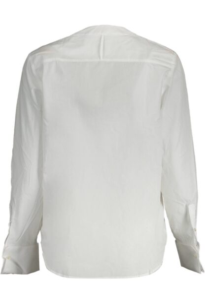 Gant - Elegant White V-Neck Shirt with Lace Detailing