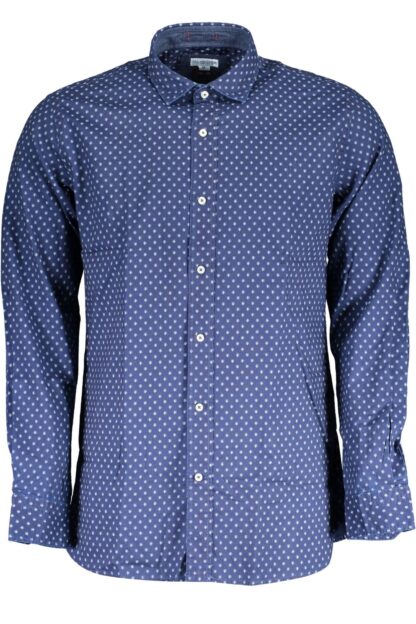 U.S. POLO ASSN. - Elegant Blue Long-Sleeve Slim Shirt