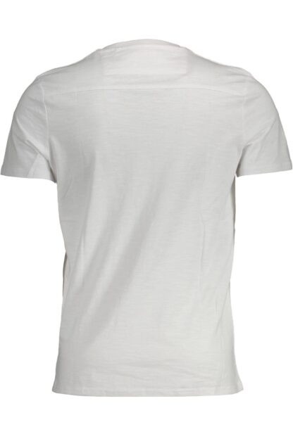 Guess Jeans - Sleek White Cotton Tee with Iconic Logo