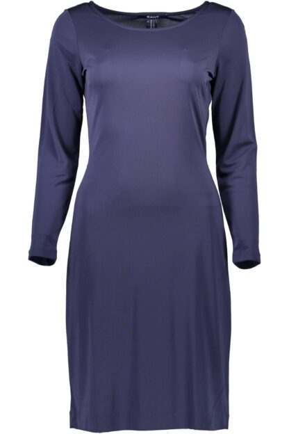 Gant - Elegant Long Sleeve Blue Short Dress