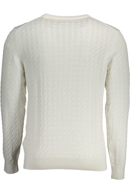 Gant - Elegant White Long-Sleeved Round Neck Shirt