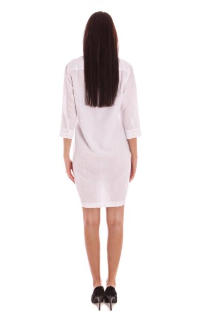 Gant - Chic White Shirt Dress with Italian Collar