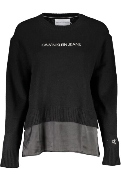 Calvin Klein - Elegant Crew Neck Embroidered Sweater