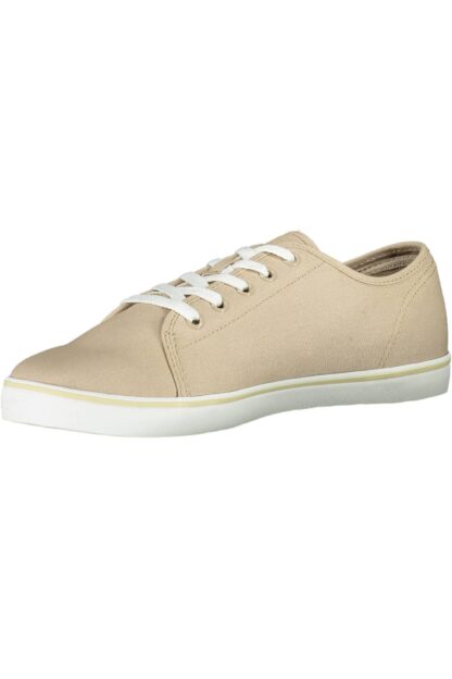 Timberland - Chic Beige Cotton Sneakers with Contrast Sole