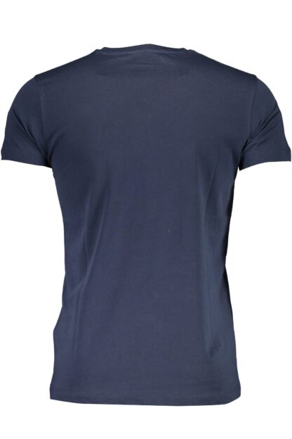 Roberto Cavalli - Elegant Blue Crew Neck Printed Tee