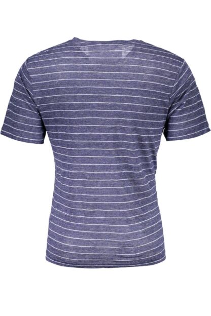 Gant - Elegant Blue Linen Tee for Sophisticated Style