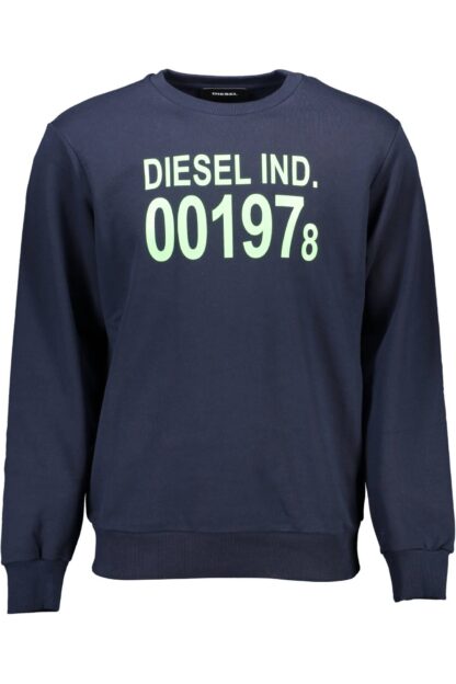 Diesel - Blue Cotton Men Sweater