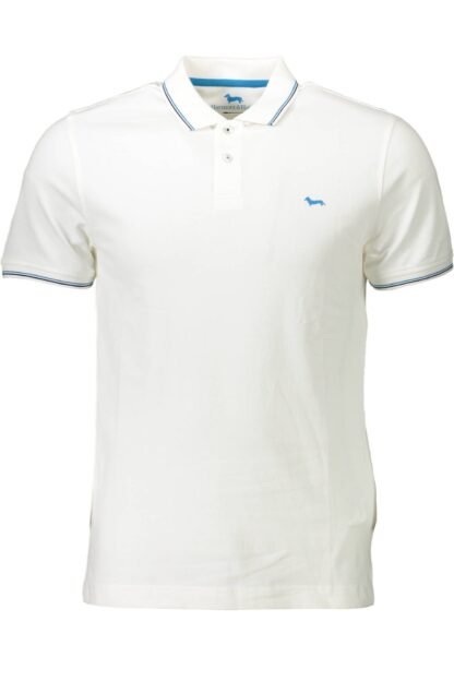 Harmont & Blaine - Elegant White Polo with Contrasting Details