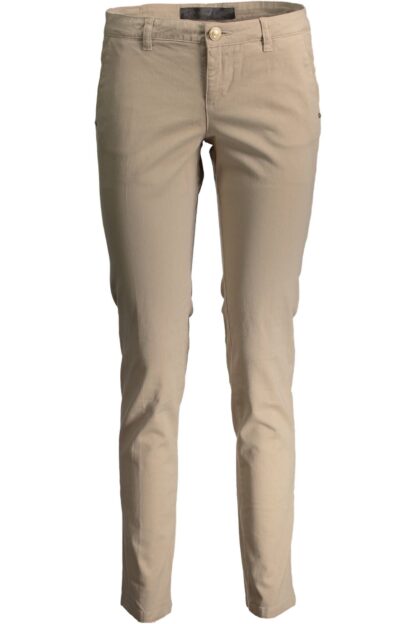 Guess Jeans - Elegant Beige Cotton Trousers for Women