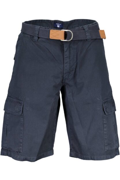 Gant - Chic Blue Cotton Bermuda Shorts with Logo Detail