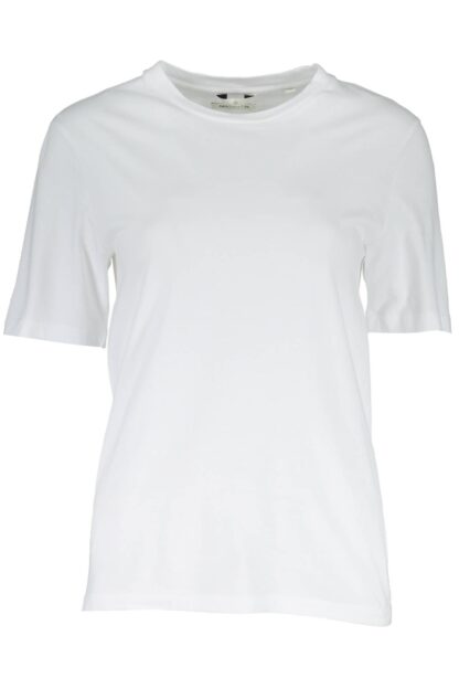 Gant - Elegant White Cotton Tee with Iconic Logo