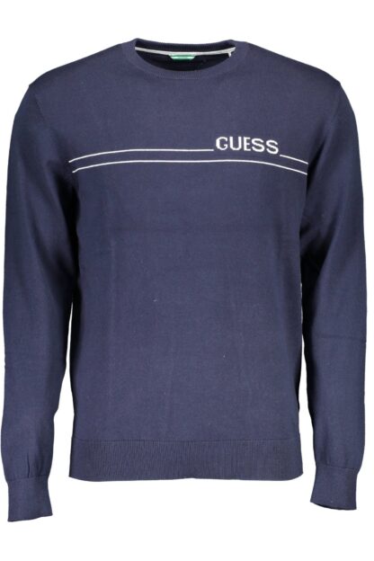 Guess Jeans - Chic Blue Cotton Long-Sleeve Shirt with Embroidery