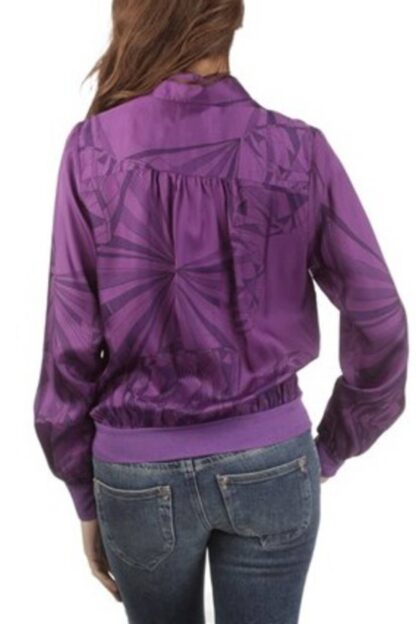 Diesel - Elegant Purple Viscose Shirt with Italian Collar