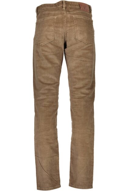 Gant - Chic Brown Cotton Tube Leg Trousers