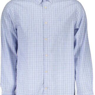 Gant - Elegant Linen Blue Long Sleeve Men's Shirt