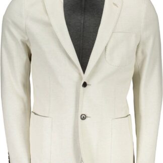 Calvin Klein - Sleek Gray Long Sleeve Jacket with Removable Hood