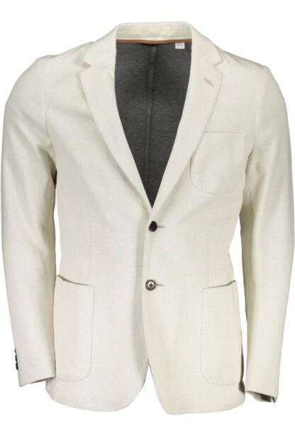 Gant - Elegant White Cotton Long Sleeve Jacket