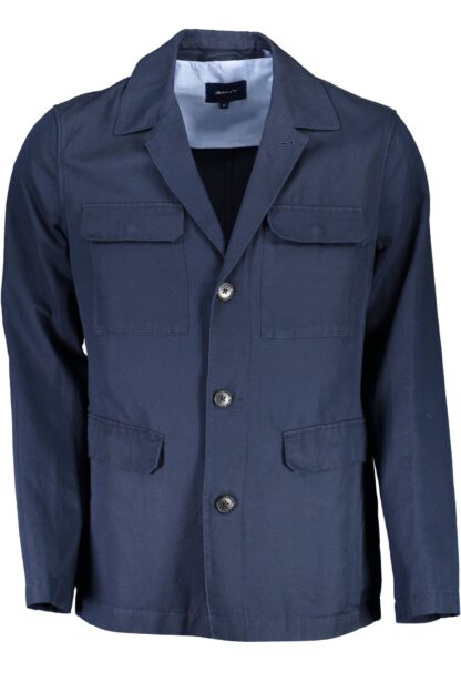 Gant - Sophisticated Blue Cotton Sport Jacket