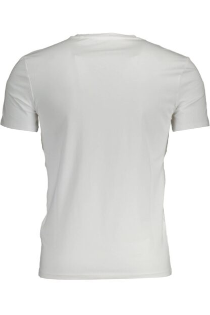 Guess Jeans - Chic White V-Neck Logo Tee