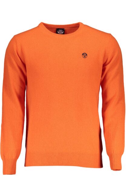 North Sails - Chic Orange Wool Sweater with Logo