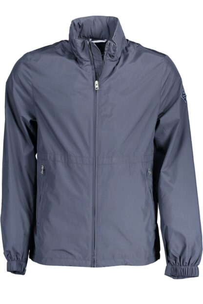 Gant - Eco-Conscious Blue Jacket with Sleek Logo Detail