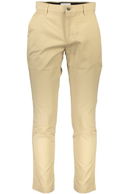 Calvin Klein - Beige Cotton Classic Trousers