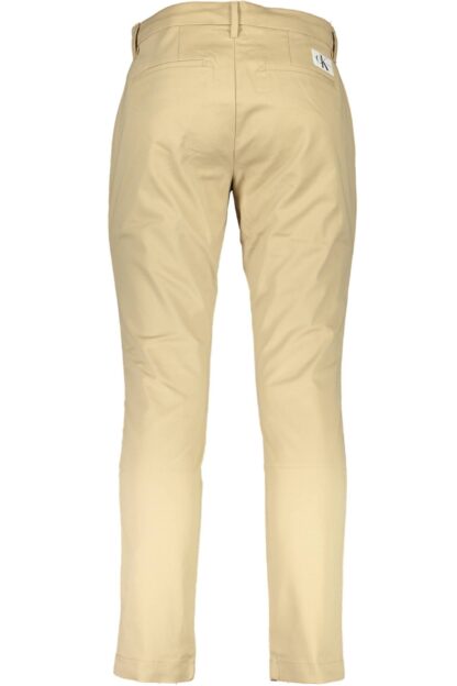 Calvin Klein - Beige Cotton Classic Trousers