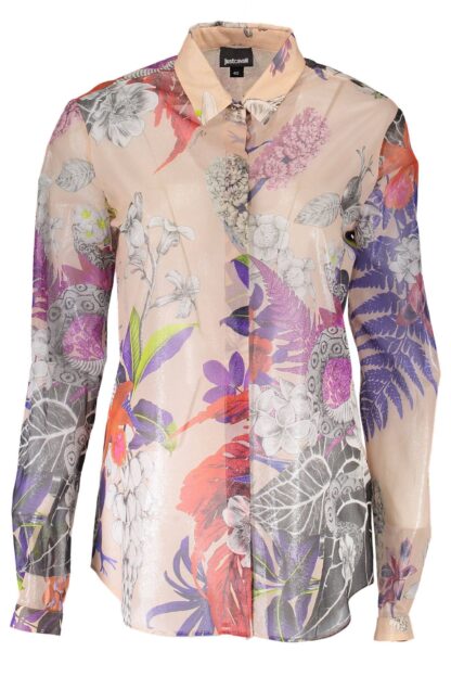 Just Cavalli - Elegant Long Sleeve Silk Shirt in Pink