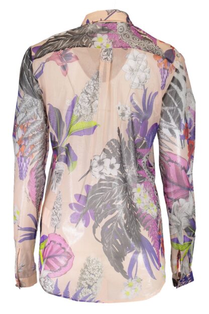 Just Cavalli - Elegant Long Sleeve Silk Shirt in Pink