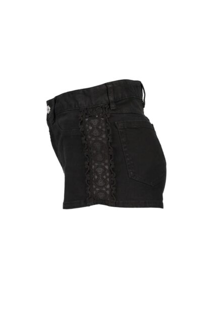 Just Cavalli - Chic Black Cotton Shorts with Logo Detail