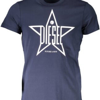 Diesel - Blue Cotton Men T-Shirt