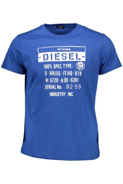 Diesel - Blue Cotton Men T-Shirt