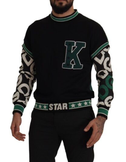 Dolce & Gabbana - Regal Crewneck Pullover Sweater - Black & Green