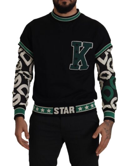 Dolce & Gabbana - Regal Crewneck Pullover Sweater - Black & Green